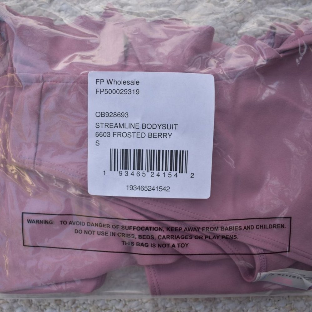 NEW Free People Movement Streamline Bodysuit Frosted Berry - Picture 11 of 11